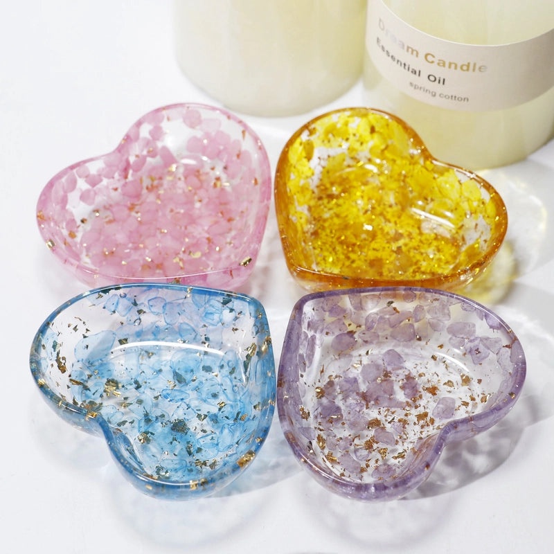 Minimalist Heart Shaped Resin Crystal Pendant Necklace|Jewelry & Accessories