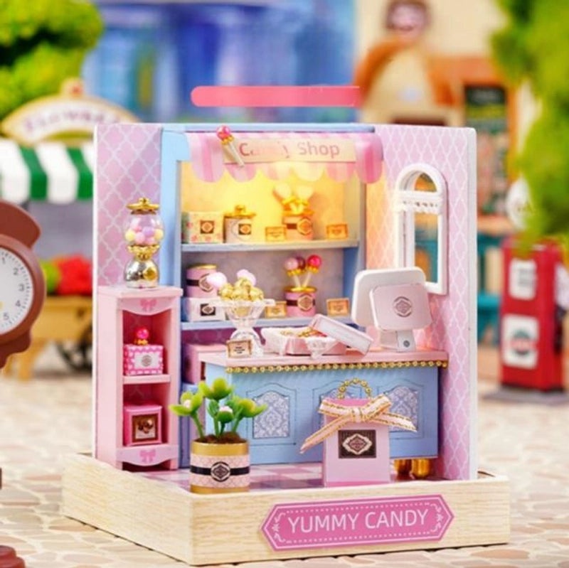 DIY Miniature Cottage Model Kit Cloth Wood Paper Craft | DIY Toys & Crafts