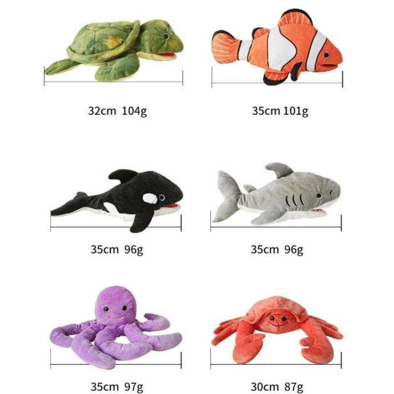 Stuffed Tortoise Octopus Shark Plush Toys Soft PP Cotton Animals | Plush Toys & Stuffed Animals