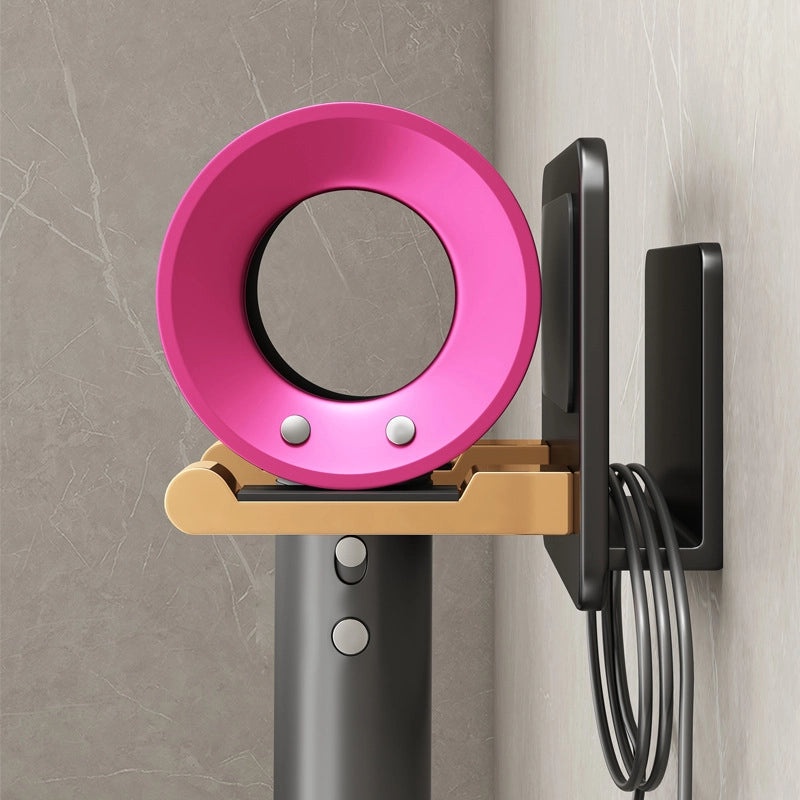 Punch-free Wall Mount Hair Dryer Holder Organizer|Bathroom Accessories Storage Rack