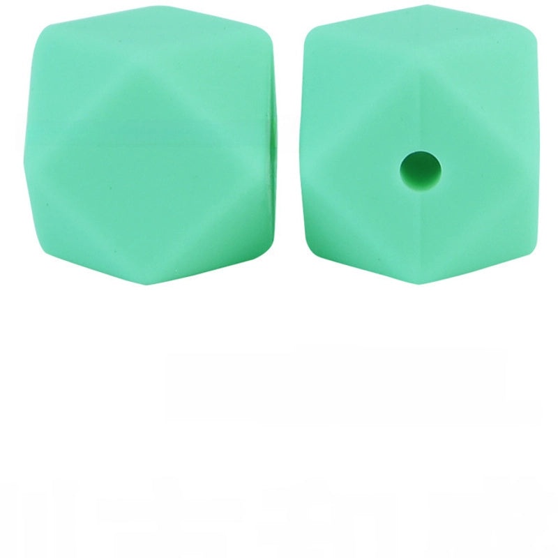 17mm Silicone Octagonal Beads for Pacifier Chains DIY Accessories | Baby & Mom Essentials