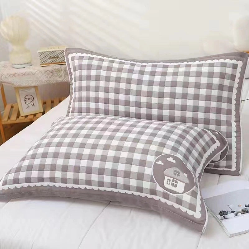 Thickened Gauze Cotton Pillow Towel Breathable Comfortable Dirt-resistant Headband for Adults and Students|Home Textile