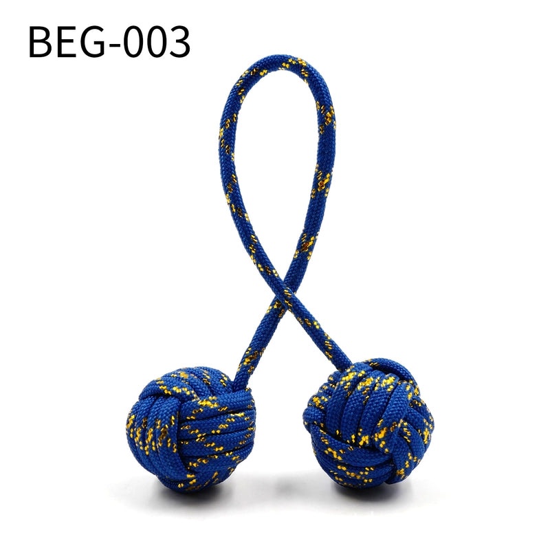 Begleri Baole Bead Umbrella Rope Woven Finger Sports Decompression Toy Monkey Knot Steel Ball|户外运动配件