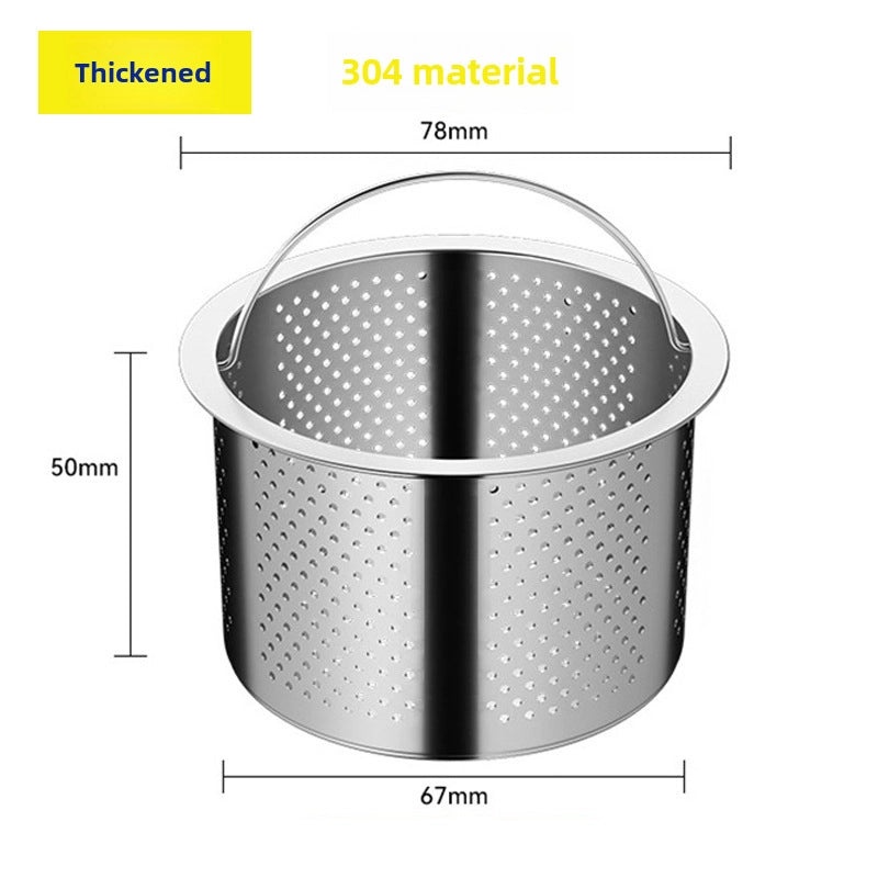 Stainless Steel Kitchen Sink Drain Strainer Net 304 Filter Garbage Catcher Funnel|Kitchen Accessories