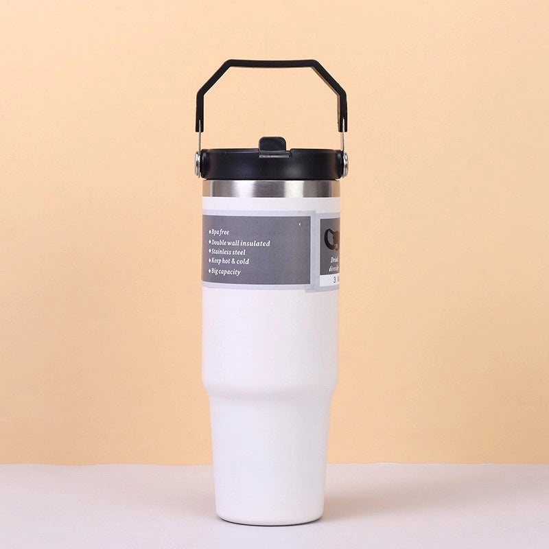 Solid Color 304/201 Stainless Steel Thermos Cup - Durable Casual Insulated Drinkware|Drinkware & Thermoses