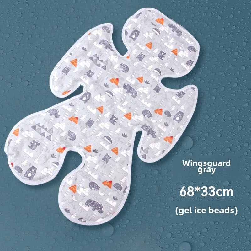 Universal Baby Stroller Car Seat Gel Cooling Mat Ramie Ice Pad Safety Cushion for Dining Chair Baby Mat|Baby Travel Accessories
