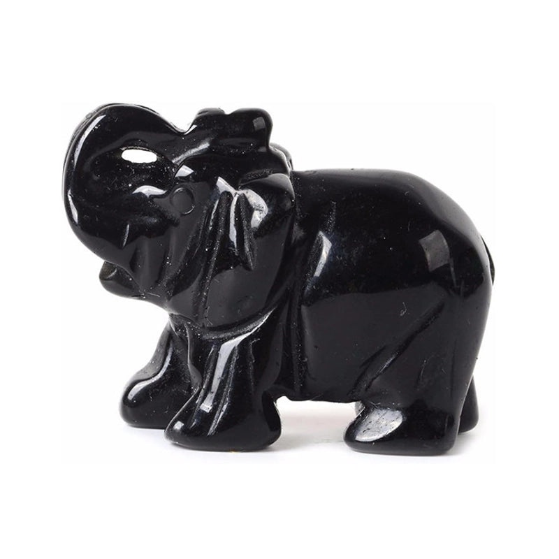 Set of 5 Minimalist Elephant Crystal Figurines | Home Decor Ornaments|Artificial Decorative Accessories|Elegant Table Decorations|Gift Ideas|Deco