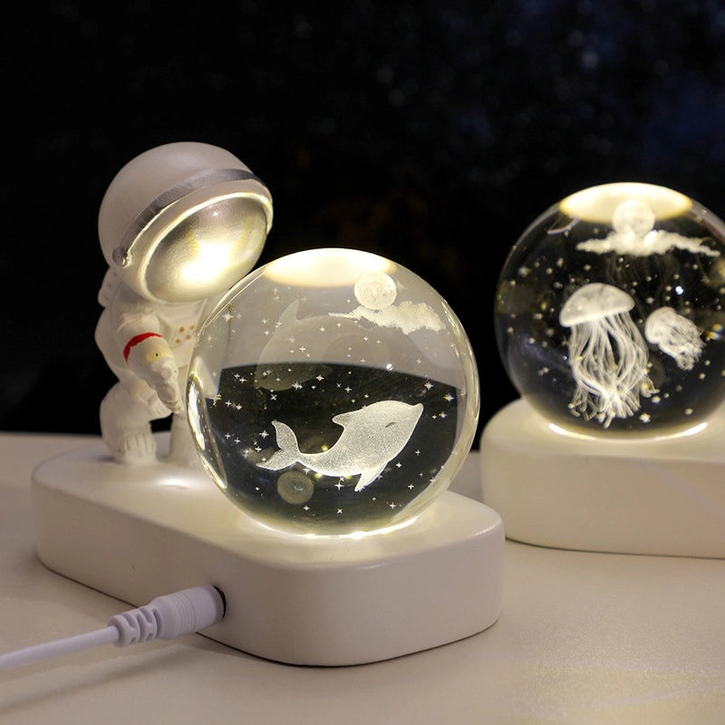 Astronaut Starry Night Light for Office Desk Luminous Decorative Lamp Unique Birthday New Year Gift|Home Decor Lighting