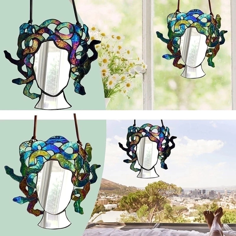Medusa Acrylic Ornament Greek Mythology Wall Hanging | Home Decor & Wall Art