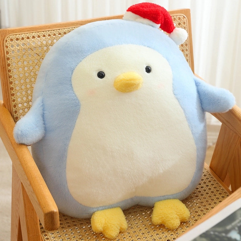 Cute Penguin Plush Toy with Christmas Hat | Holiday Gifts & Plush Toys
