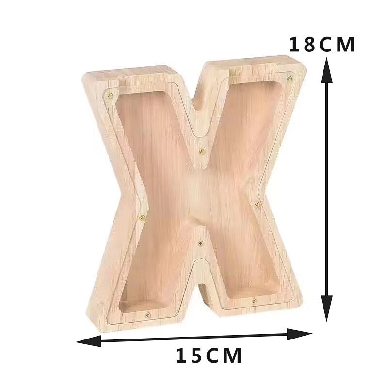 Piggy Bank Wooden Letter Toy for Kids | Educational Wooden Toys