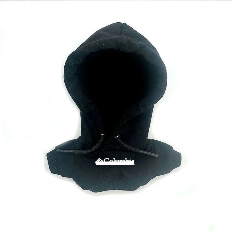 Rab Cloth Labubuu 17cm Handmade Cotton Doll with Fashion Logo Hoodie Black | Fashion Accessories