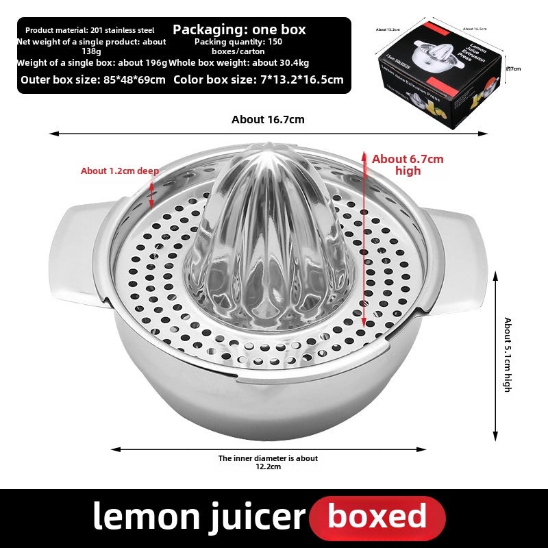 Manual 304 Stainless Steel Lemon Juicer Small Portable Orange Juicer for Household Use|Kitchen Tools & Gadgets