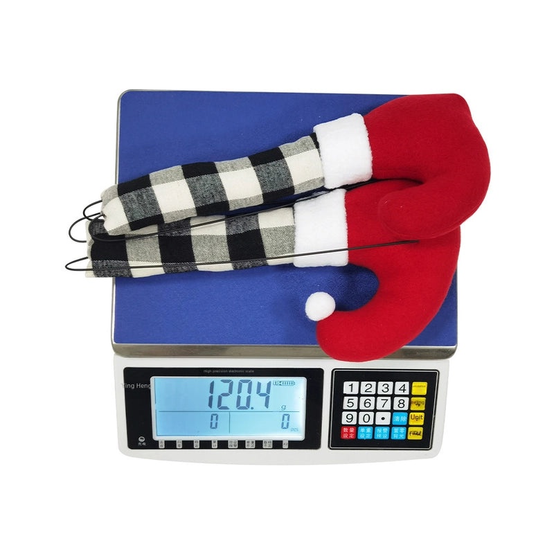 Black White Checkered Elf Leg Christmas Tree Decoration Xmas Socks Festive Home Decor|Holiday Decorations