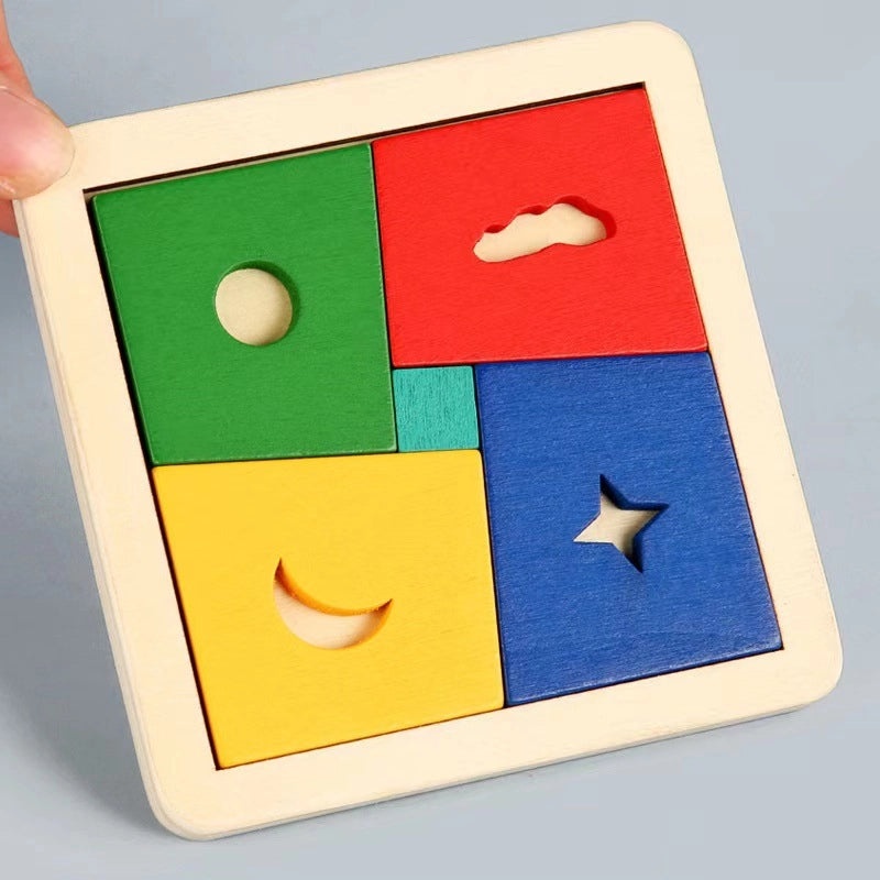 Colorful Wooden Puzzle Toys for Toddlers Ages 3-6 | Educational Toys & Puzzles