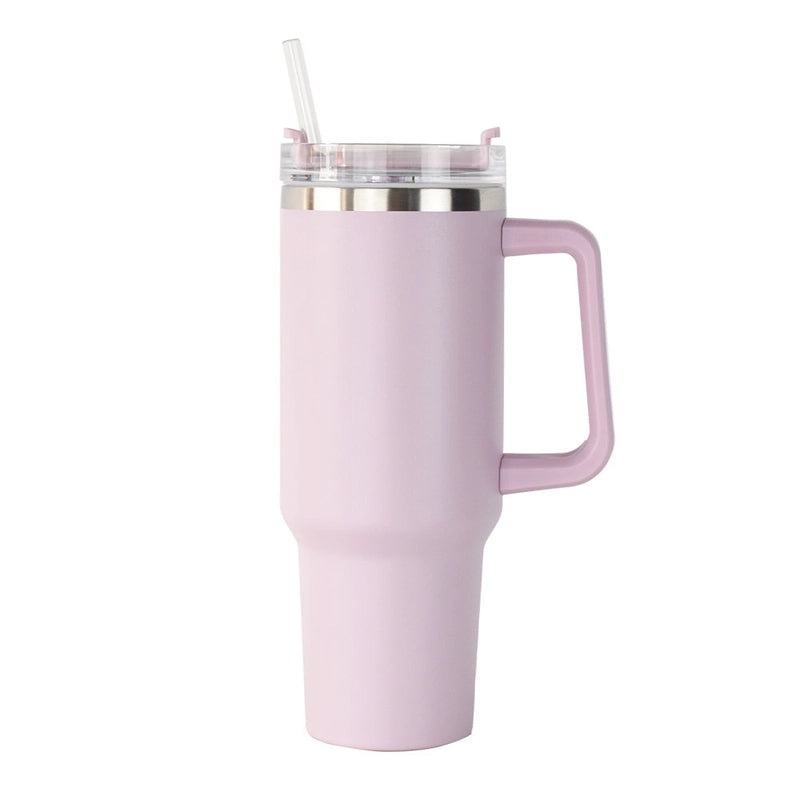 Customized 40oz Stainless Steel Double-layer Insulated Ice Tumbler with Handle for Car | Drinkware & Travel Mugs