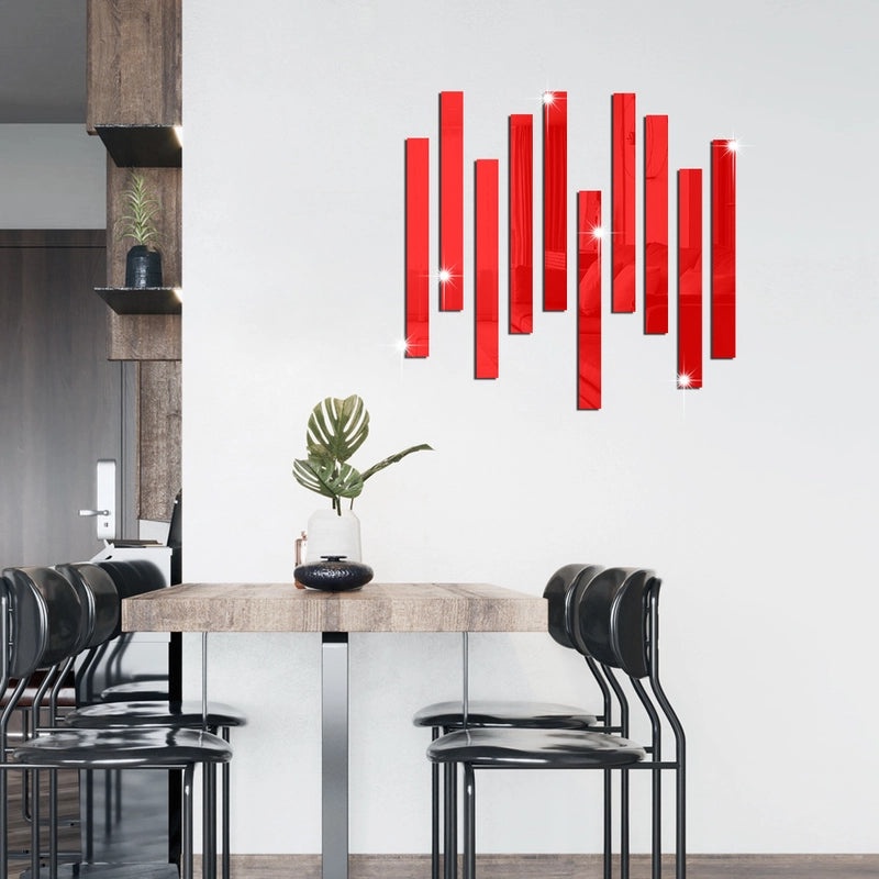 Acrylic Mirror Frame Wall Sticker Decorative Moulding Ceiling Waistline Self-Adhesive DIY | Home Decor Wall Art