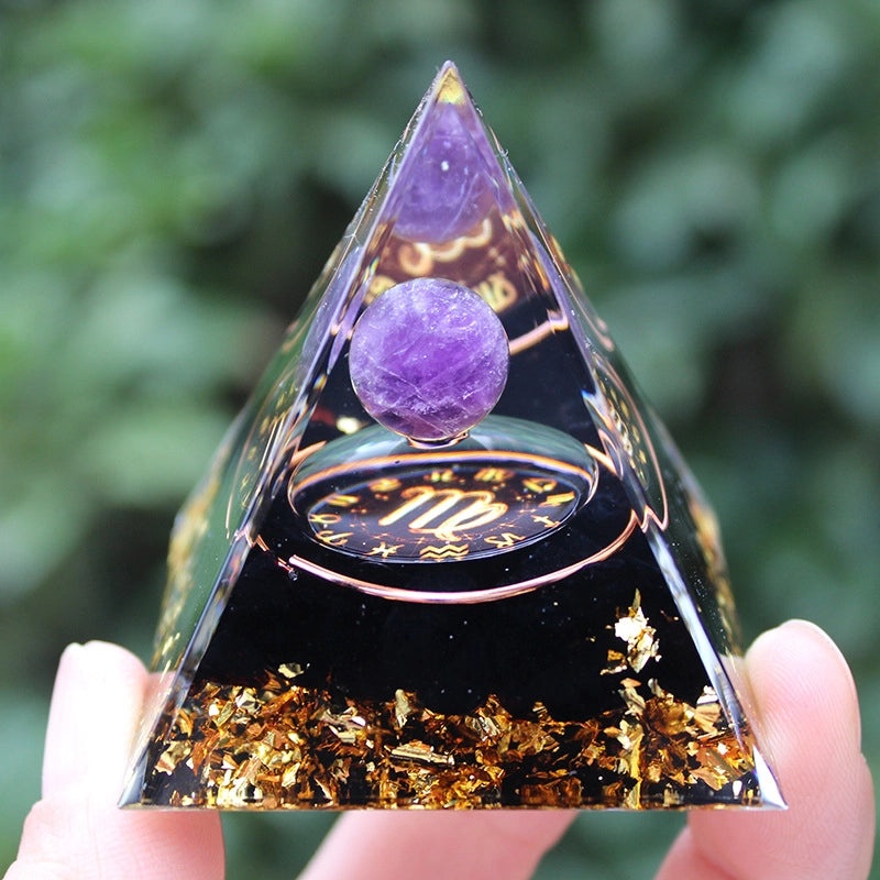 Minimalist Resin Crystal Pyramid Ornament|Home Decor Accessories
