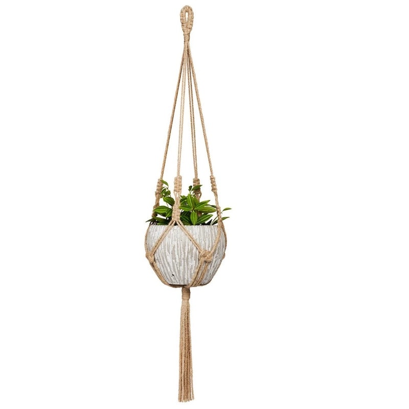 Handmade Nordic Cotton Rope Hanging Basket Net for Flower Pots Wall Decor|Home Decor