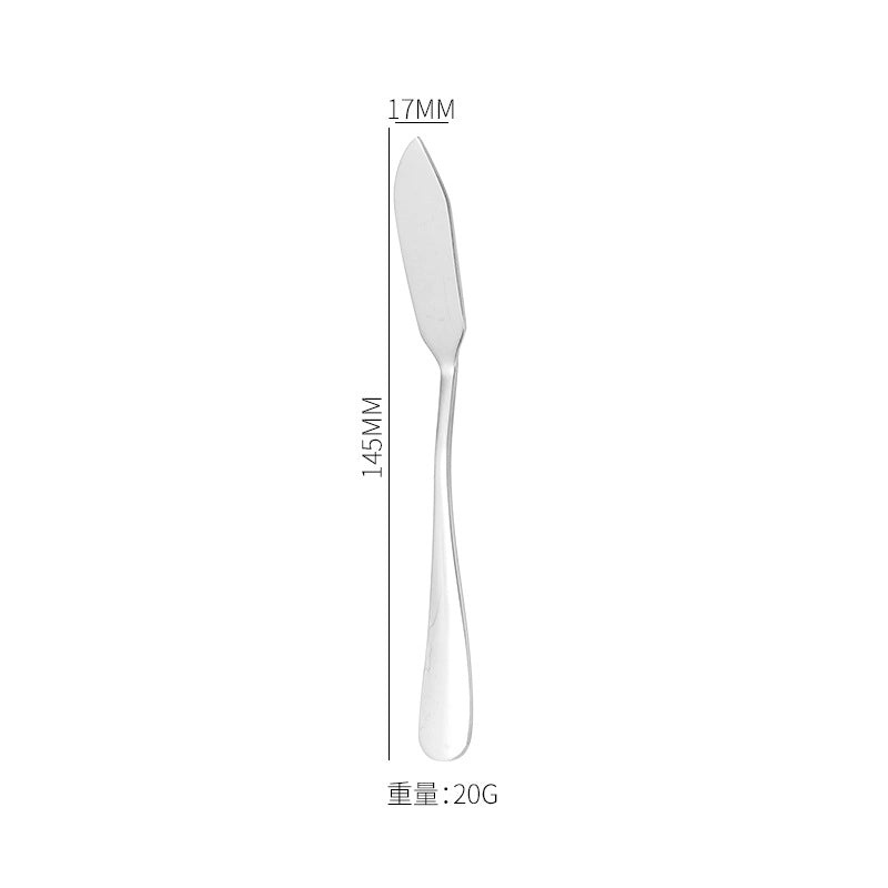 410 Stainless Steel Cream Knife with Plated Color, Bread Jam Butter Spatula, Custom Laser Logo|Kitchen Utensils & Tools