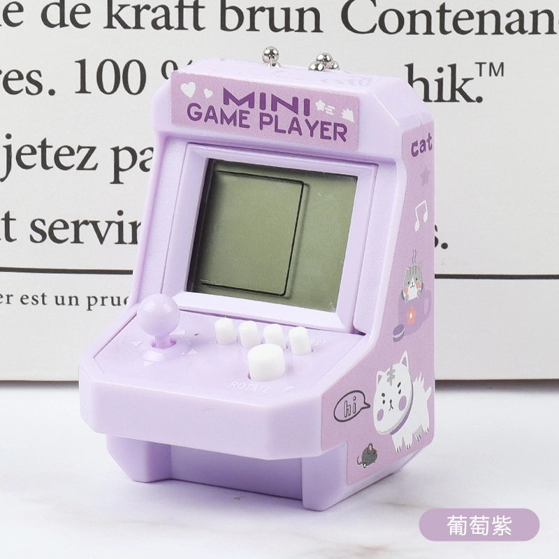 20 Retro Arcade Machine Keychain Set Mini Handheld Game Console Pendant Schoolbag Toy Gift|Accessories & Keychains