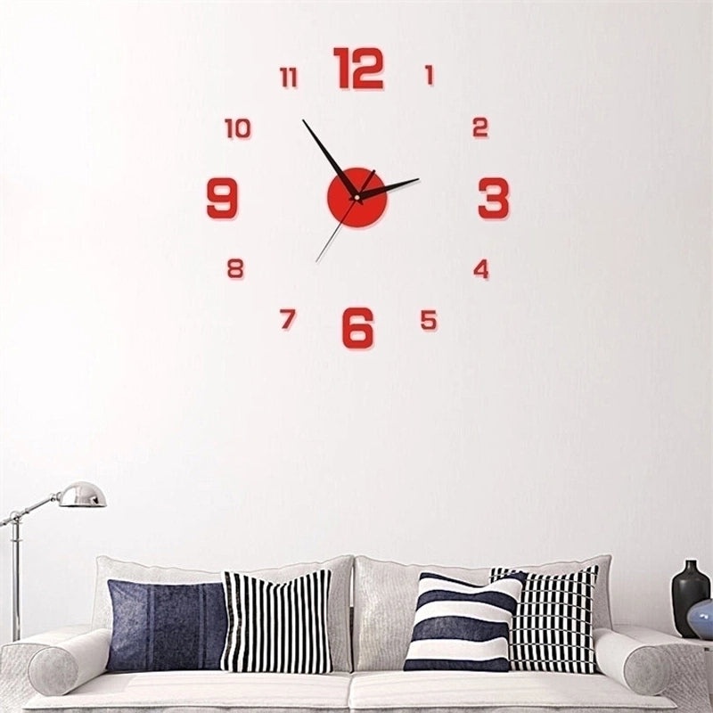 Stylish Round Acrylic Wall Clock for Modern Home Decor|Home Decor & Clocks