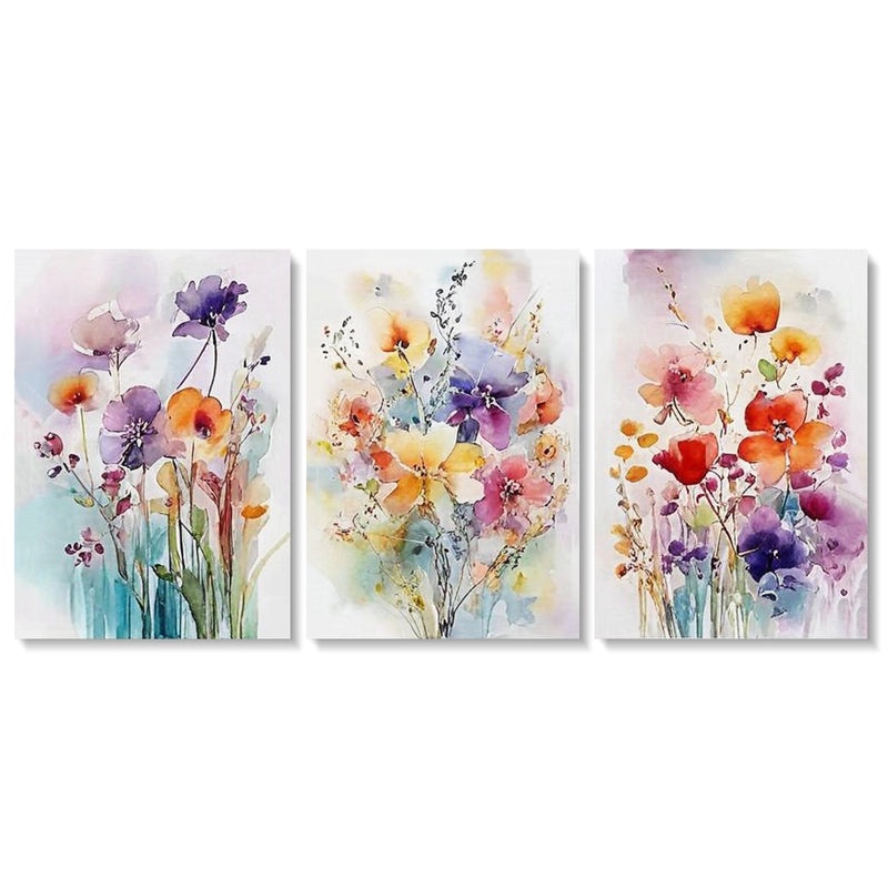 Rustic Floral Canvas Wall Art Decor|Home Decor