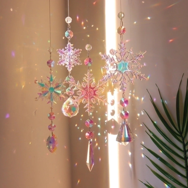 Christmas Snowflake Crystal Pendant Wall Art Decoration|Home Decor