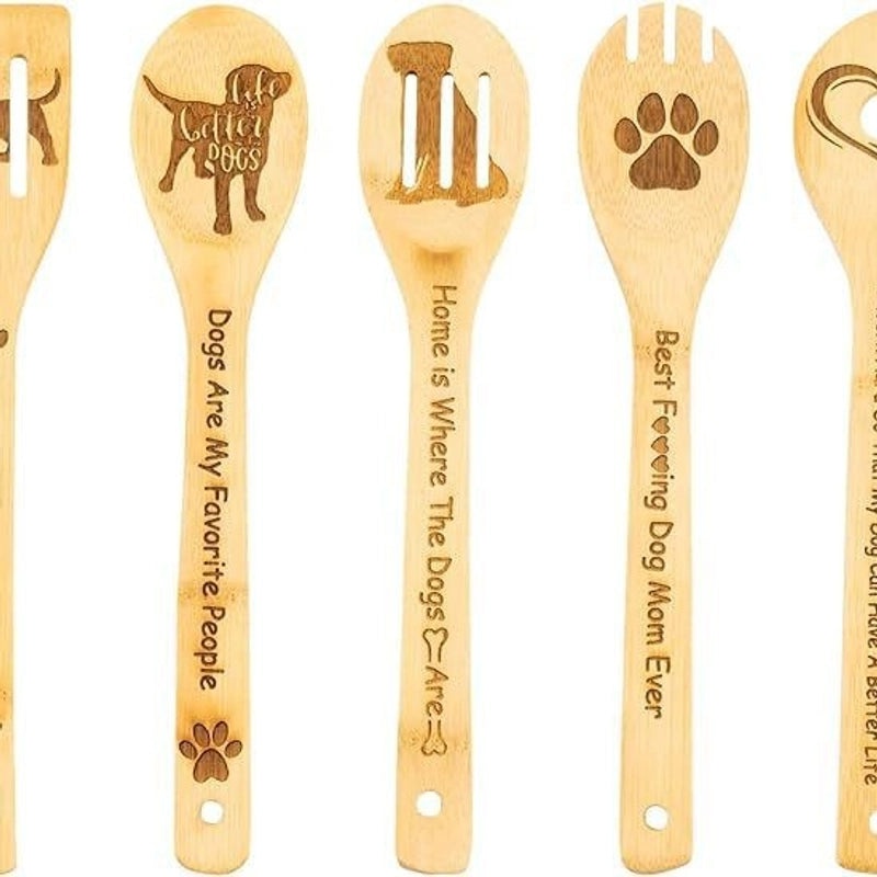 Minimalist Animal Letter Bamboo Shovel Kit 5 Pieces Set|Home & Garden Tools