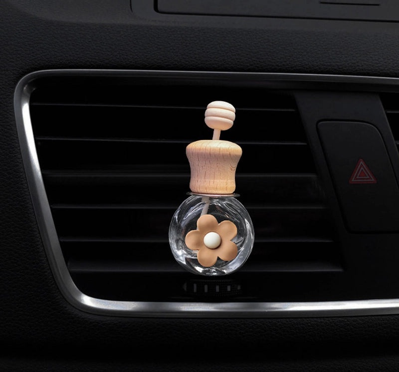 Cartoon Milk Tea Color Car Air Vent Perfume Bottle Cute Aromatherapy Ornament | Car Accessories
