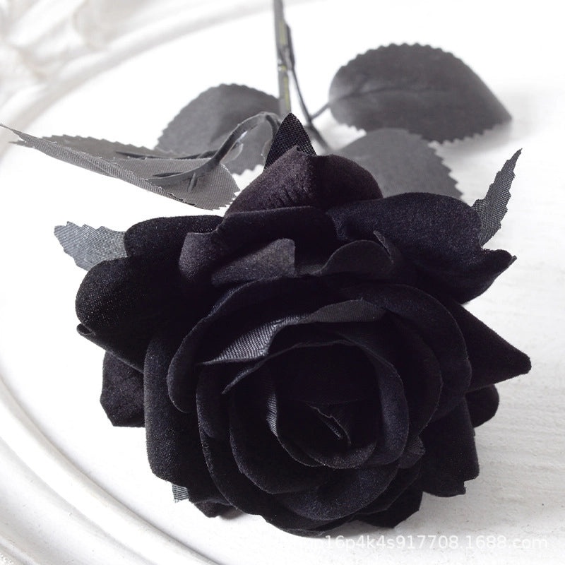 Artificial Rose Single Stem Flannel Flower for Home Wedding Valentine's Day Decoration|Home Decor & Wedding Accessories