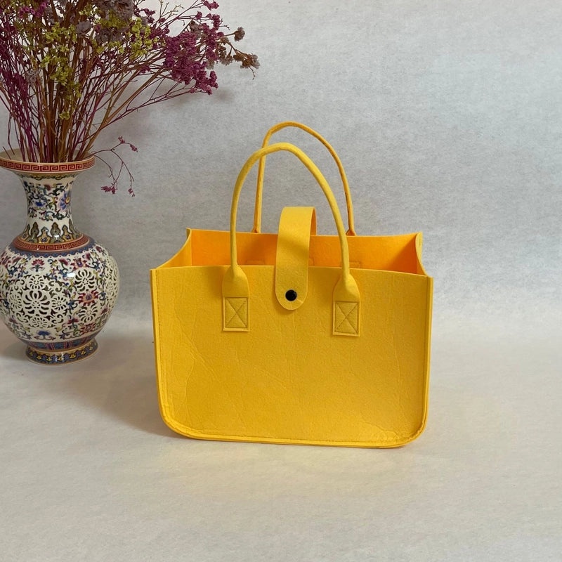 Elegant Women's Felt Square Buckle Handbag for Streetwear | Fashion Handbags & Accessories