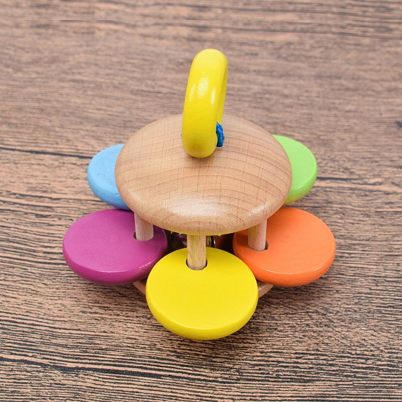 Wooden Hand Rattles Set of 4 Infant Musical Toys Early Learning Baby Toys | Baby & Toddler Toys