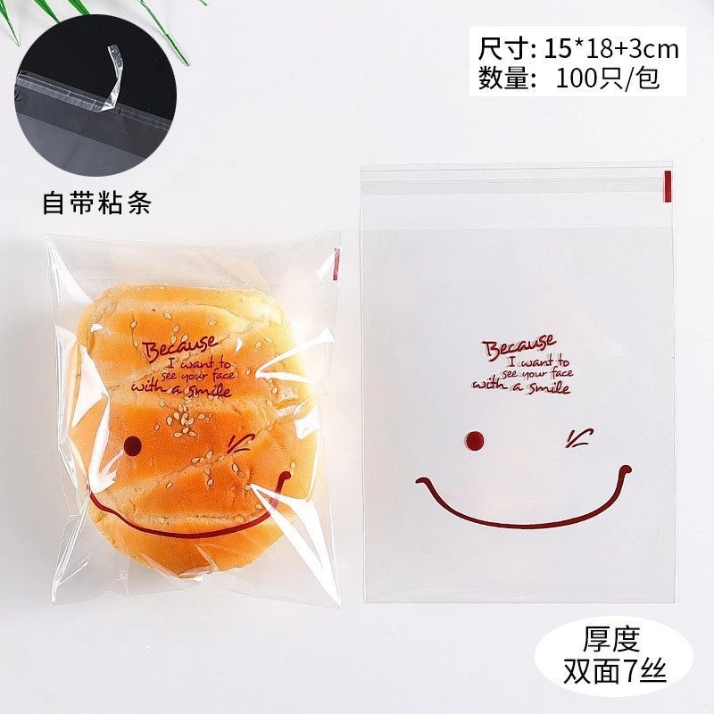 Disposable Sealed Bread Bags for Baking Food Packaging Oil-proof Paper Toast Sandwich Donut Cookie Bags|Kitchen Storage Bags
