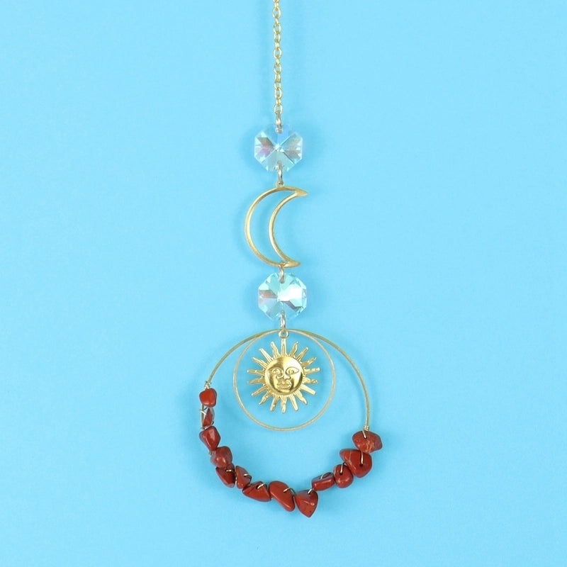 Sun and Moon Crystal Metal Pendant Stylish Jewelry Accessory | Necklaces & Pendants