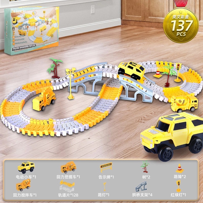 Explosions Kids Educational DIY Electric Rail Car Toy Stall | Educational Toys & DIY Kits