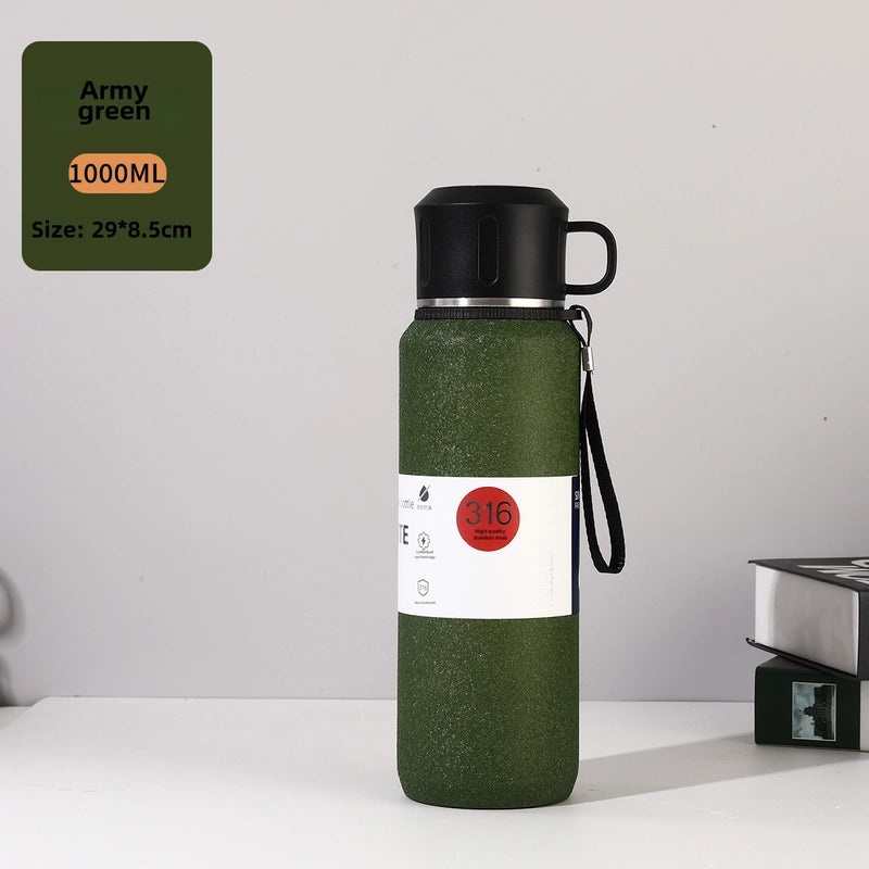 Large Capacity Stainless Steel Thermos Cup for Men and Women | Outdoor Sports Insulated Tea Kettle | Drinkware