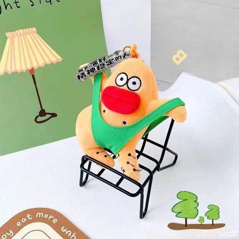 Escape Mad Stinky Things Plush Doll Keychain | Creative Mental Stability Pendant | Accessories & Keychains