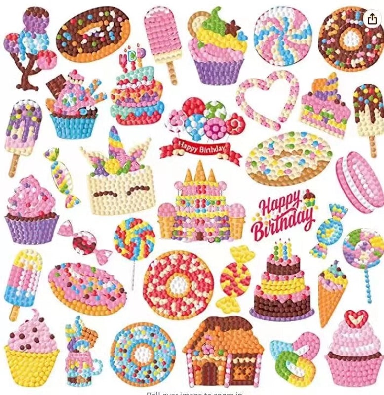 Mermaid DIY Diamond Painting Stickers for Kids | Kids Craft Supplies