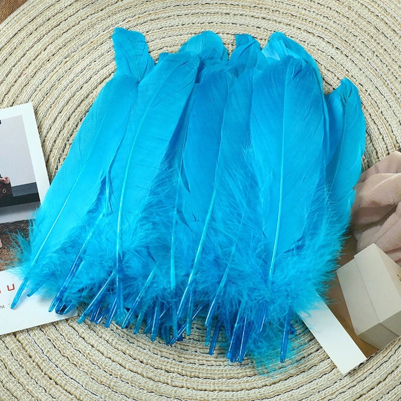 Elegant Solid Color Goose Feather Decoration|Home Decor Accessories