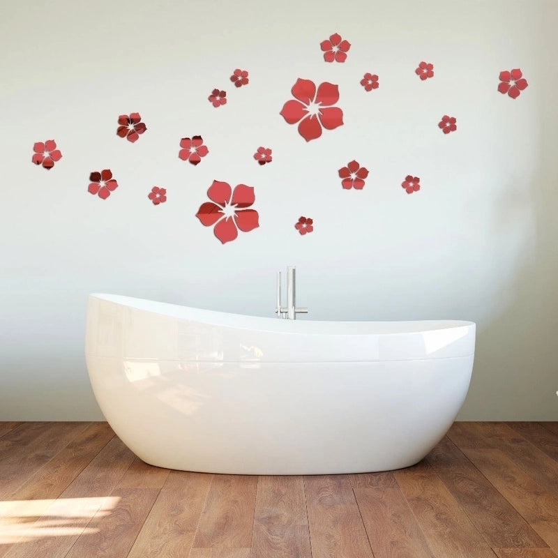 Elegant Floral Acrylic Wall Decal | Home Decor Wall Stickers