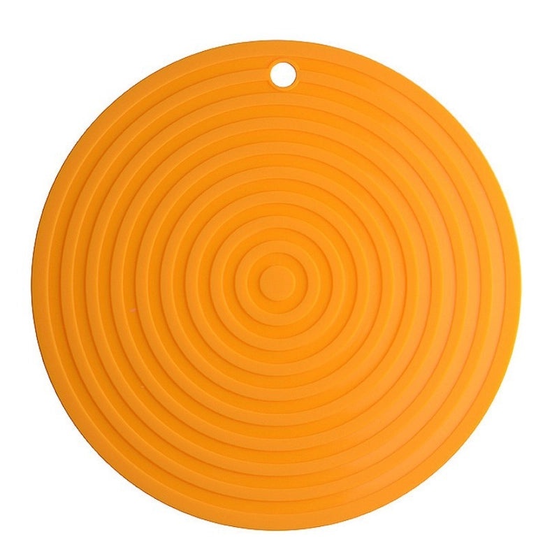 Round Silicone Heat Insulation Mat 18/24/30cm Non-Slip Casserole Bowl Placemat | Kitchen Accessories