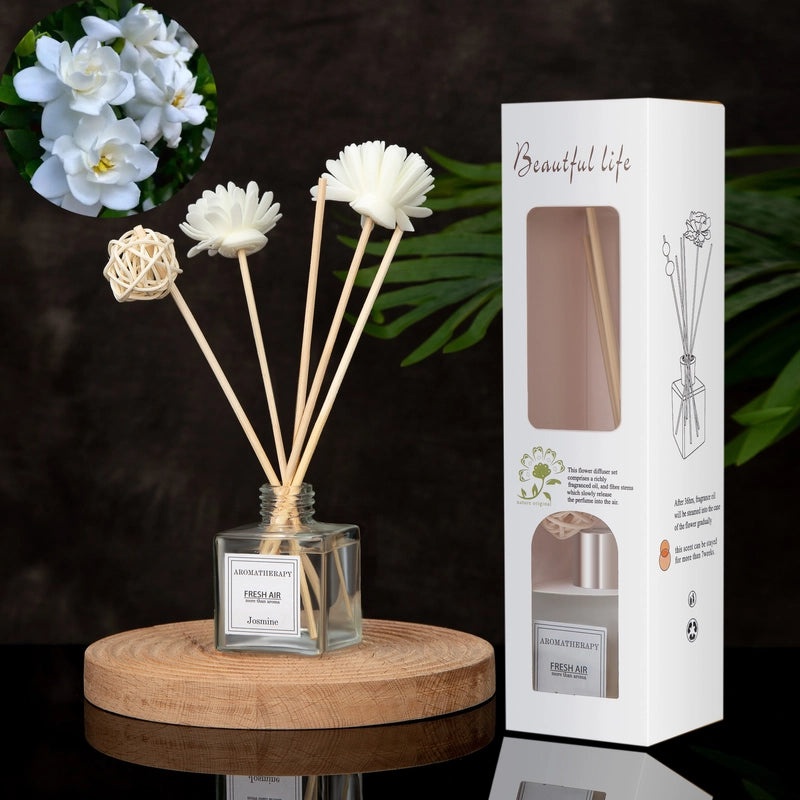 Minimalist Liquid Letter Rattan Home Scent Diffuser|Home Fragrance