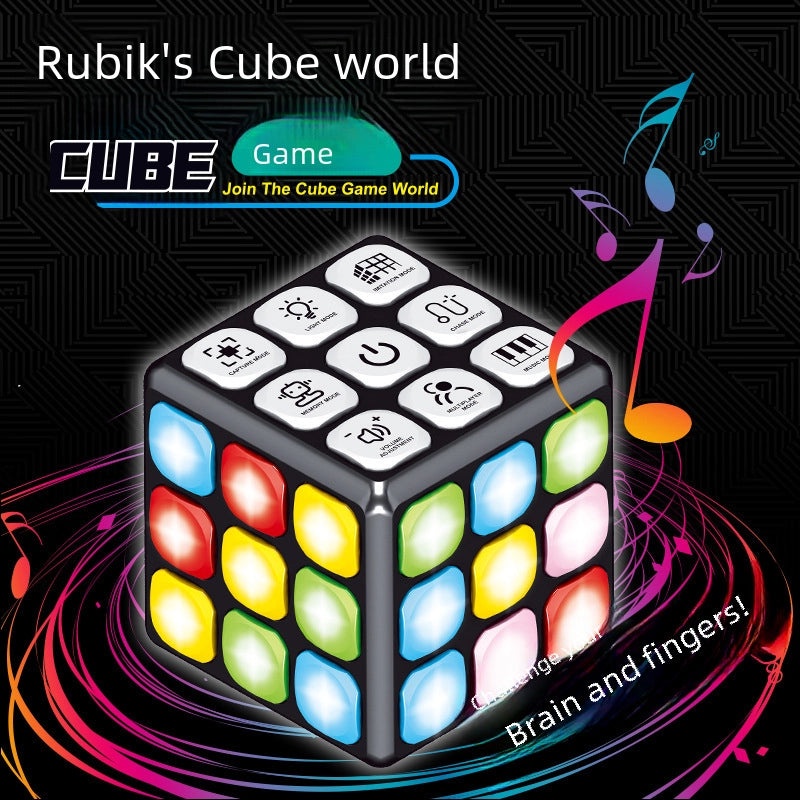 Electronic Multi-function Music Rubik's Cube with LED Lights for Kids | Children's Toys & Games