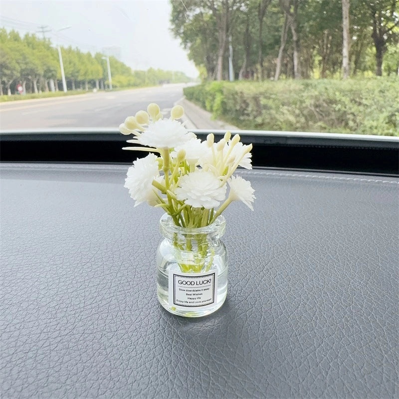 Elegant Minimalist Flower Glass Ornaments for Women|Home Decor Accessories