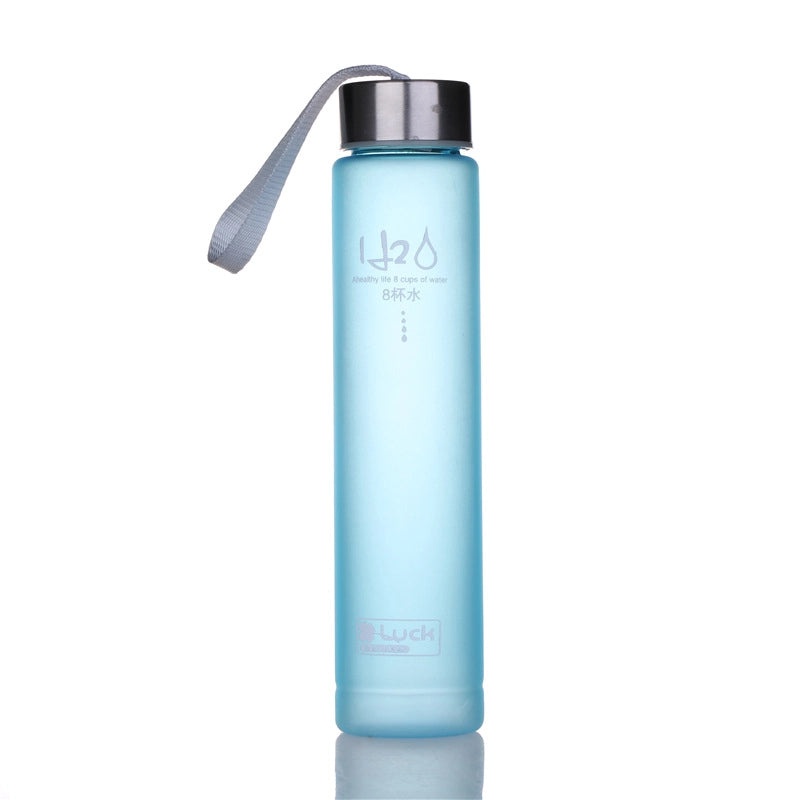 Frosted Transparent Sports Water Bottle for Couples with Rope Handle | Sports & Outdoors Accessories