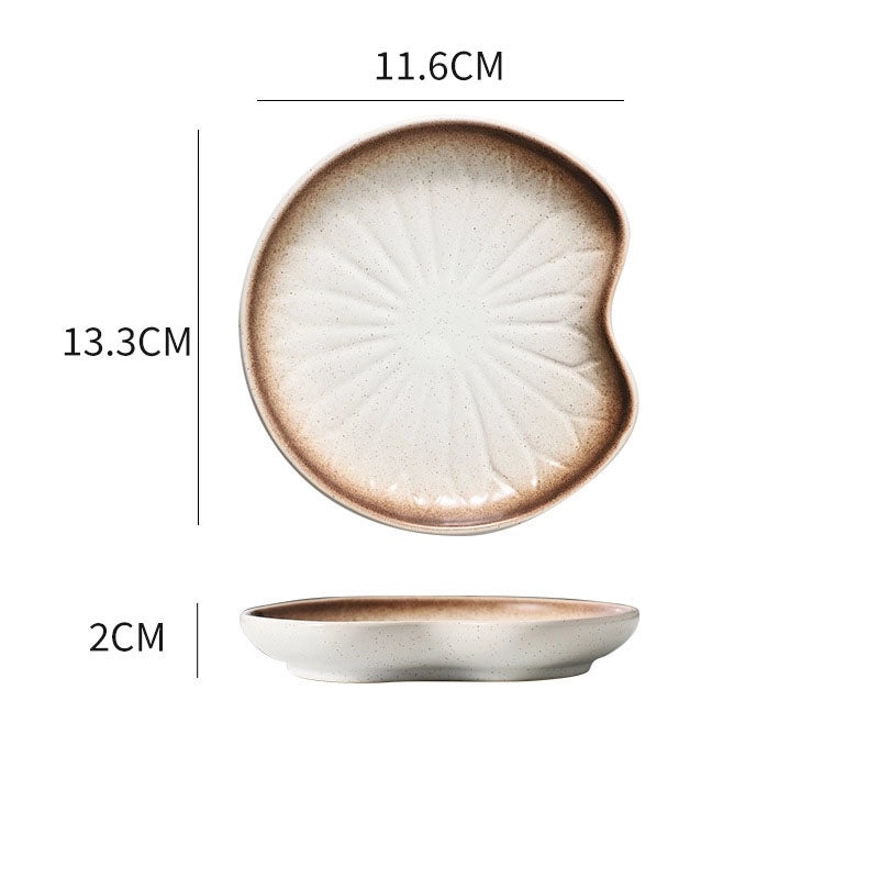 Japanese-style Ceramic Dinner and Snack Plate Creative Bone China Tableware for Afternoon Tea|Dinnerware & Serveware