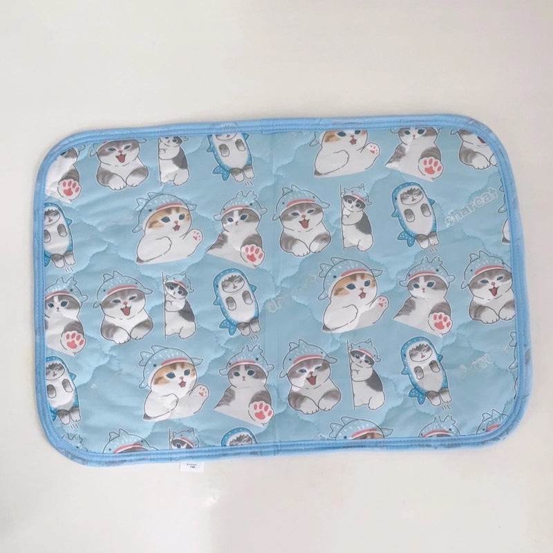 Cool Quilted Summer Pillow Mat with Mofusand Bread Thief Design Ugly Fish Print|Home & Living/Table Linens & Textiles