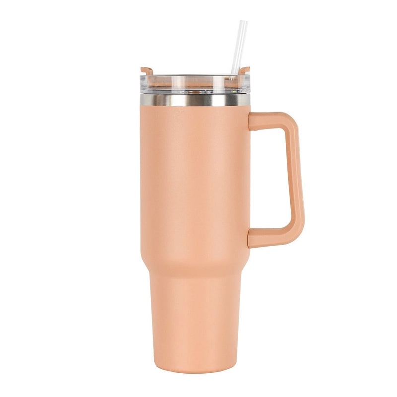 Customized 40oz Stainless Steel Double-layer Insulated Ice Tumbler with Handle for Car | Drinkware & Travel Mugs