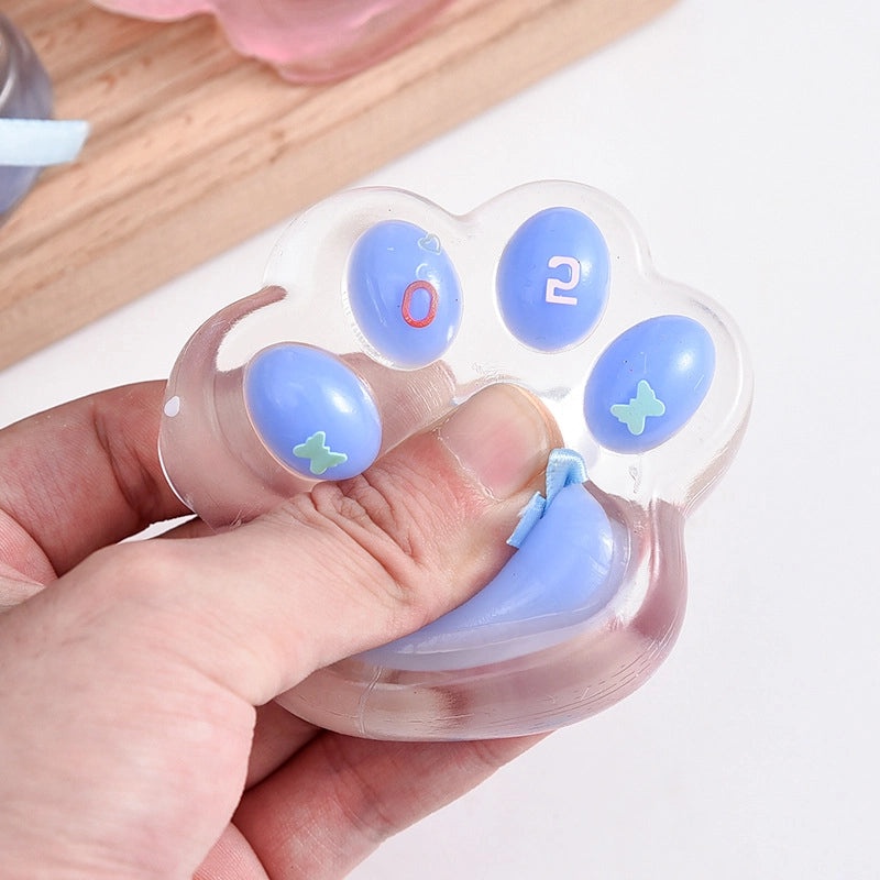 Transparent Cat Claw Crystal Pinch Toy for Girls | Stress Relief Toy